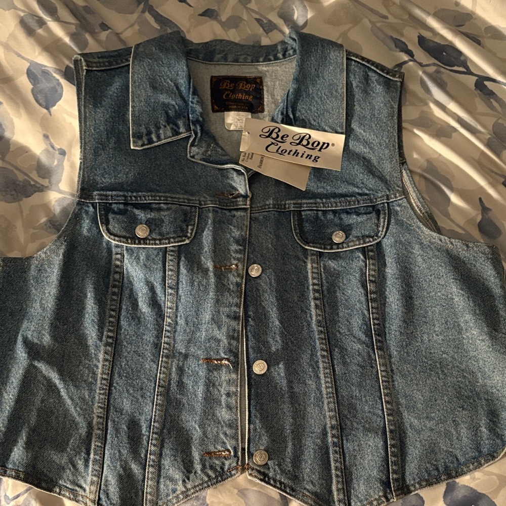 BeBop Classic Blue Denim Vest Women’s Plus 22/24